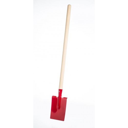 Rýľ s násadou rovný kov / drevo 80cm, červený Rýľ s násadou rovný kov / drevo 80cm, červený