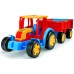 Traktor Gigant s vlekom plast 102cm v krabici Wader