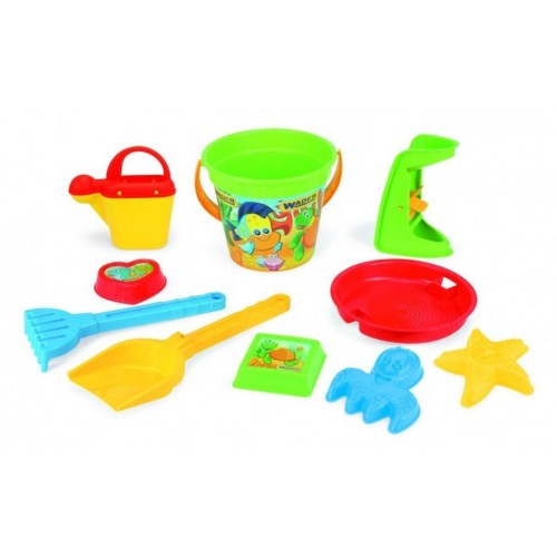 Sada na piesok 10ks plast 23x35cm v sieťke Wader Sada na piesok 10ks plast 23x35cm v sieťke Wader