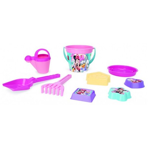 Sada na piesok Minnie plast 9ks v sieťke 12m + Wader