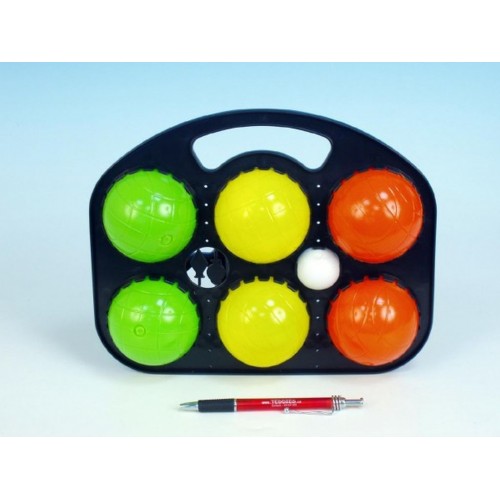 Petanque gule plast 6ks v sáčku