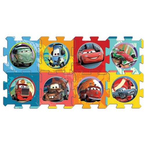 Penové puzzle Cars / Autá 32x32x1cm 8ks v sáčku Penové puzzle Cars / Autá 32x32x1cm 8ks v sáčku