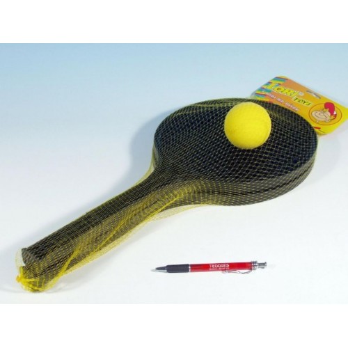 Soft tenis plast čierny + loptička 53cm v sieťke Soft tenis plast čierny + loptička 53cm v sieťke