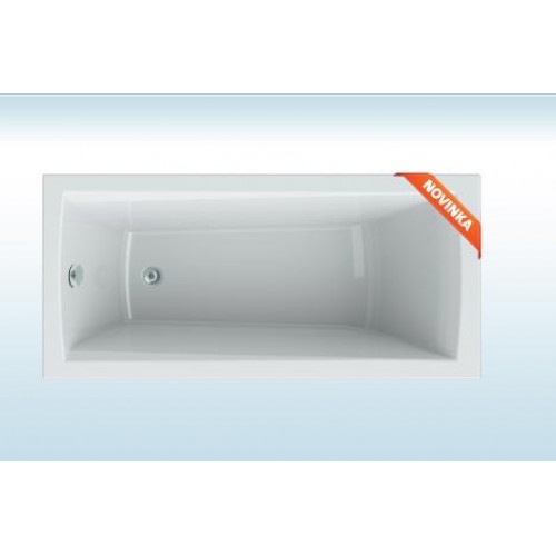 TEIKO Vaňa Trend obdĺžniková 180 x 80 cm, akrylátová, biela V113180N04T05001
