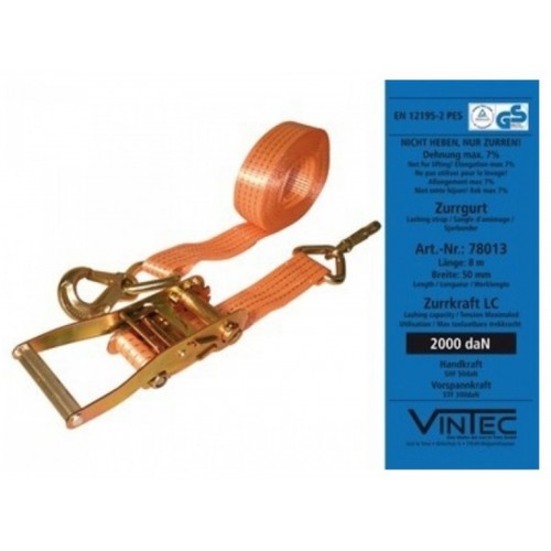 GÜDE Upínací popruh 5T x 8M s hákom V78014