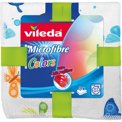 VILEDA Mikrohandrička Colors design 3ks 153015