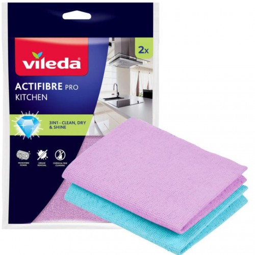 VILEDA Actifibre mikrohandrička do kuchyne 2 ks 183305 VILEDA Actifibre mikrohandrička do kuchyne 2 ks 183305