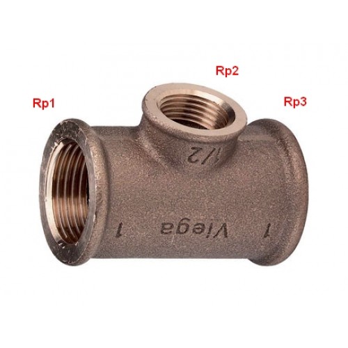 VIEGA Bronz závitový T-kus 3130 2"x2"x2" 264321V