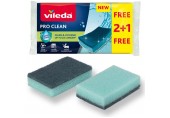 VILEDA Pro Clean hubka 2+1 ks pre efektívne čistenie a hygienické riešenia 179248