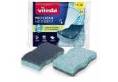 VILEDA Pro Clean viskózna hubka 2 ks pre efektívne čistenie kuchyne 179700