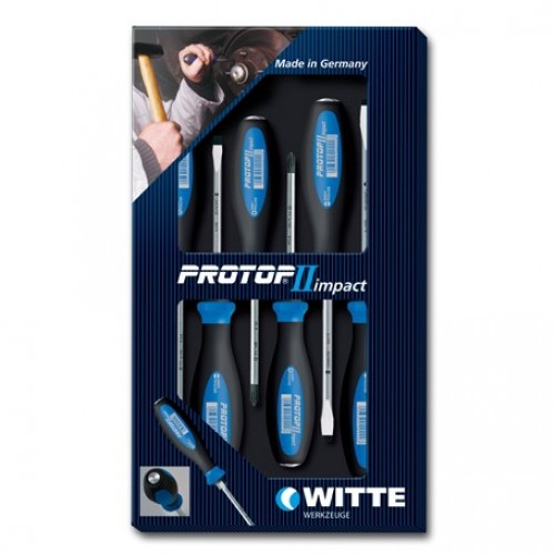 WITTE PROTOP II IMPACT 6tich dielna sada úderových skrutkovačov 670090 WITTE PROTOP II IMPACT 6tich dielna sada úderových skrutkovačov 670090