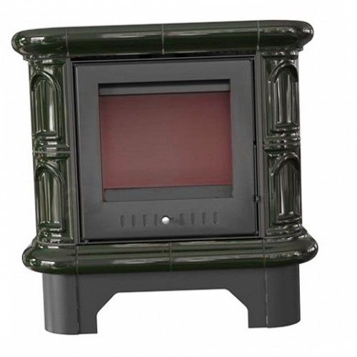 Krátke WK 440 kachľová pec, fľaškovo zelená