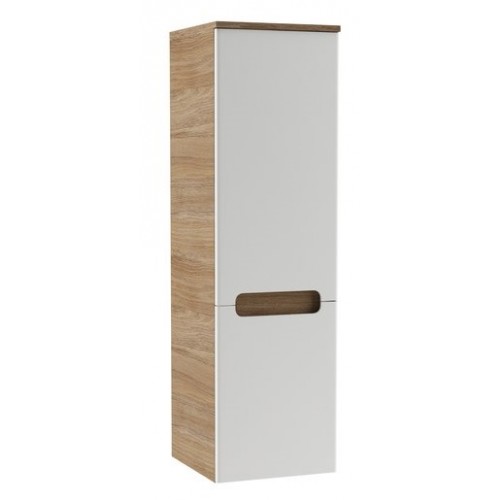 RAVAK Vysoká skrinka do kúpeľne SB-350 Classic stĺp bočný R cappuccino/biela X000000957