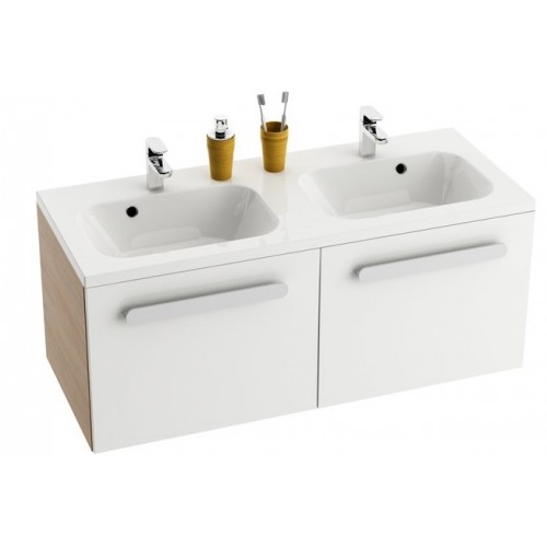RAVAK Classic SD 1200 Skrinka pod dvojumývadlo, cappuccino / biela X000000964