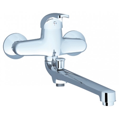 RAVAK RS 051.00/150 Umývadlová a vaňová nástenná batéria s prepínačom 150 mm, X07P002