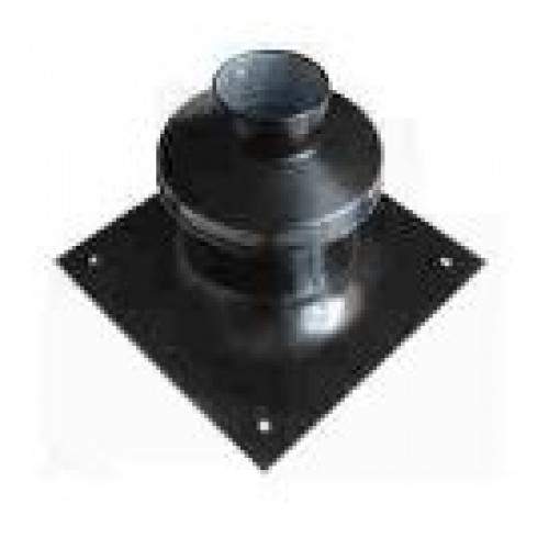 RICOMGAS koncový kryt komína s možnosťou nasávania, 30 × 30 cm, ZB80SCH-AL