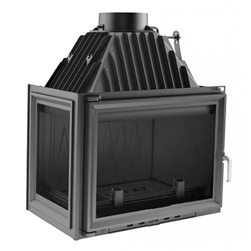 KRATKI ZUZIA/L 16 kW krbová vložka teplovzdušná, ľavé sklo so stĺpikom