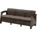 KETER BAHAMAS LOVE SEAT MAX Pohovka, 182 x 70 x 79cm, ratan, hnedá/sivo-béžová 17205920