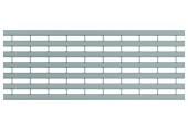 ACO Drainlock V/X100 - B125, rošt s pozdĺžnymi U-profily 0,5 m, pozink. oceľ 132550
