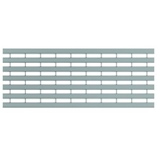 ACO Drainlock V/X100 - B125, rošt s pozdĺžnymi U-profily 1,0 m, pozink. oceľ 132555