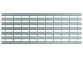 ACO Drainlock V/X100 - B125, rošt s pozdĺžnymi U-profily 1,0 m, nerez 132556