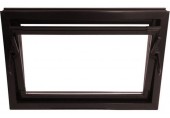 ACO pivničné celoplastové okno s IZO sklom 60 x 40 cm hnedá