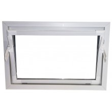 ACO pivničné celoplastové okno s IZO sklom 60 x 40 cm biela