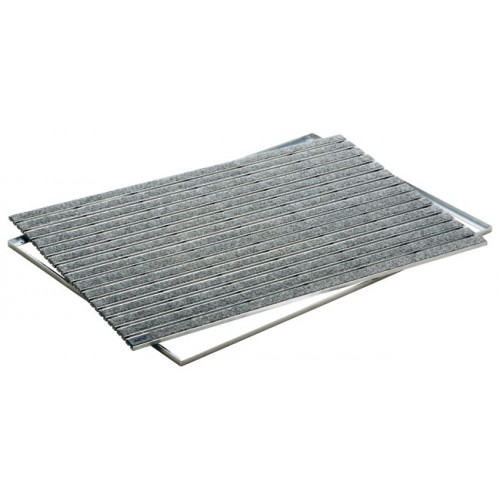 ACO Self Vario Indoor Rohožka 75 x 50 cm, AL profil, výplň plsť - sivá 37256