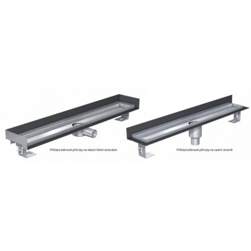 ACO ShowerDrain E žľab 900 mm, bez roštu, zvislý odtok 9010.66.42