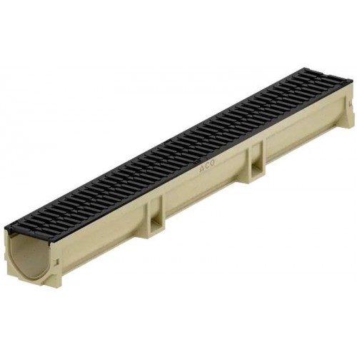 ACO Euroline 2.0 Žľab 1 m, H=10,4 cm, liatinový mostíkový rošt B125 3003697