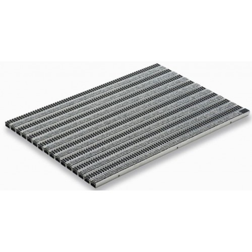 ACO Self Vario 2.0 Rips rohož 60 x 60 cm, plsť - sv.sivá + kazetová kefa, AL 3008314