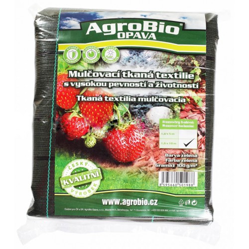 AgroBio tkaná textília 100 g/m2 1,6x10 m, zelená