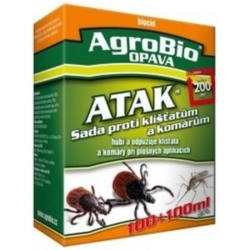 AgroBio ATAK Sada proti kliešťom a komárom 100 ml+100 ml 002130