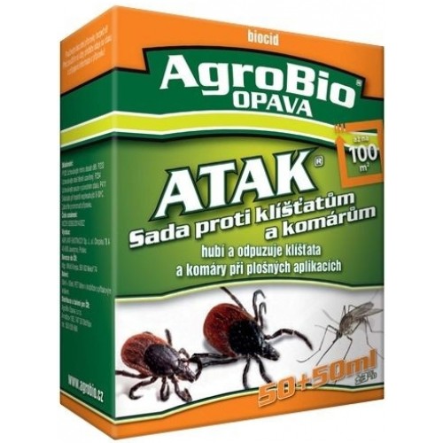 AgroBio ATAK Sada proti kliešťom a komárom 50 + 50 ml 002129