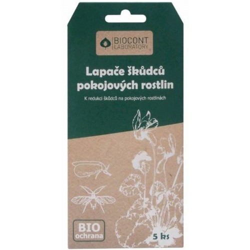 AgroBio BIOCONT lapače škodcov izbových rastlín, 5 ks 011043 AgroBio BIOCONT lapače škodcov izbových rastlín, 5 ks 011043