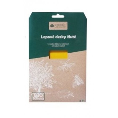AgroBio BIOCONT žlté lepové dosky, 5 ks 011010 AgroBio BIOCONT žlté lepové dosky, 5 ks 011010