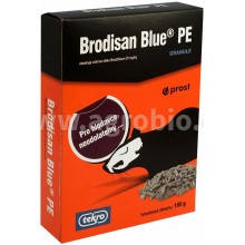 AgroBio BRODISAN Blue PE granule hubenie potkanov, 150 g 008064