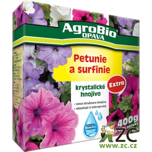 AgroBio Kryštalické hnojivo Extra Petúnie a Surfínie 400 g 005195