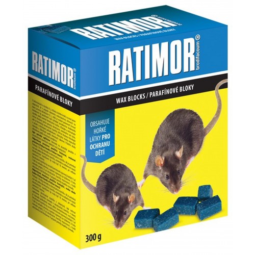 AgroBio RATIMOR parafínové bloky, 300 g 008060