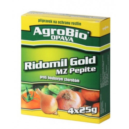AgroBio RIDOMIL GOLD MZ Pepite proti hubovým chorobám, 4x25 g 003141
