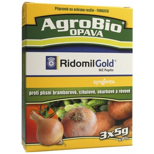 AgroBio RIDOMIL GOLD MZ Pepite proti hubovým chorobám, 3x5 g 003140 AgroBio RIDOMIL GOLD MZ Pepite proti hubovým chorobám, 3x5 g 003140