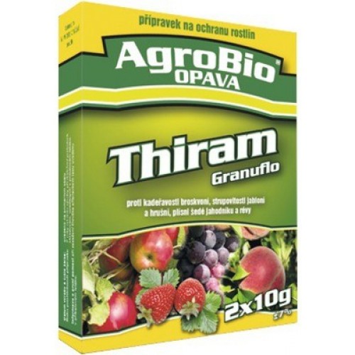 AgroBio THIRAM GRANUFLO 2x10 g Fungicíd k ochrane broskýň, jabloní, jahôd 003228
