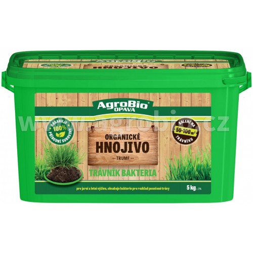 AgroBio TRUMF trávnik baktéria organické hnojivo, 5 kg 005240 AgroBio TRUMF trávnik baktéria organické hnojivo, 5 kg 005240