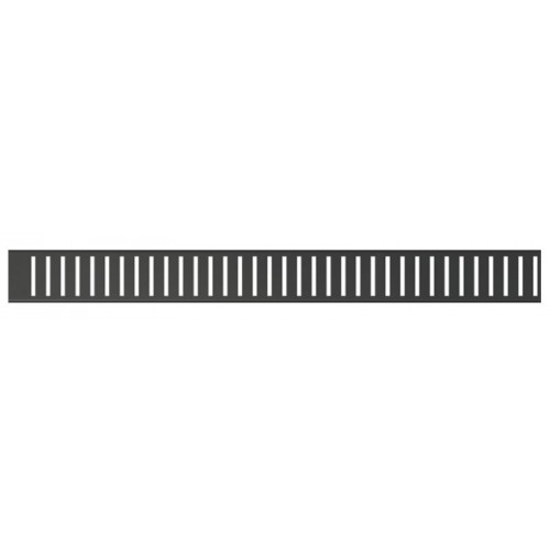 ALCAPLAST Rošt pre líniový podlahový žľab 1150mm, čierna-mat PURE-1150BLACK