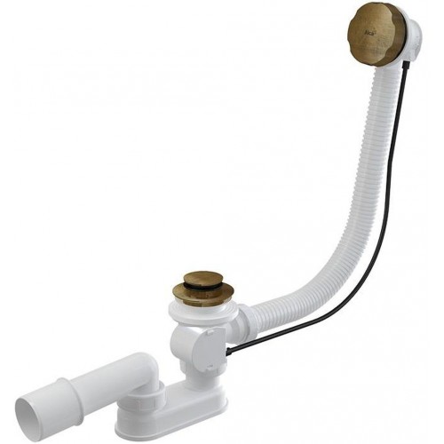 ALCAPLAST Sifón vaňový automat komplet, bronz-antic A55ANTIC-80 ALCAPLAST Sifón vaňový automat komplet, bronz-antic A55ANTIC-80