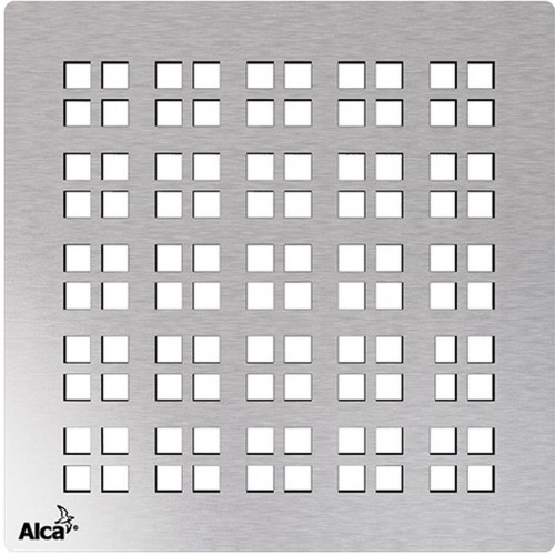 ALCAPLAST Mriežka pre nerezové vpuste 102 × 102 mm nerez MPV015 ALCAPLAST Mriežka pre nerezové vpuste 102 × 102 mm nerez MPV015
