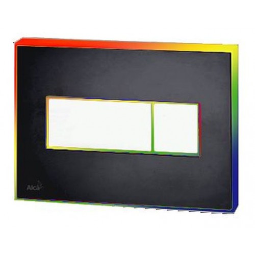 ALCAPLAST Ovládacie tlačítko svietiace, doska čierná / podsvietenie Rainbow M1475-AEZ114 ALCAPLAST Ovládacie tlačítko svietiace, doska čierná / podsvietenie Rainbow M1475-AEZ114