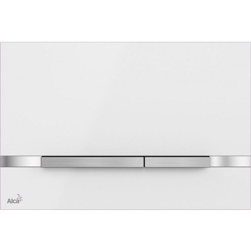 ALCAPLAST Flat Ovládacie tlačidlo STRIPE-WHITE Stripe biela