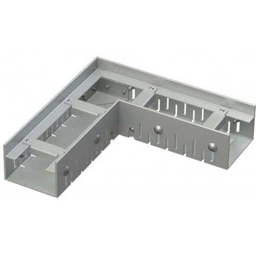 ALCAPLAST Drenážný žľab rohový 75 mm nastaviteľný, pozinkovaná oceľ ADZ101VR