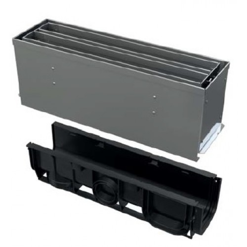 ALCAPLAST Štrbinový vonkajší žľab symetrický revízny diel 160 mm z pozinkovanej ocele